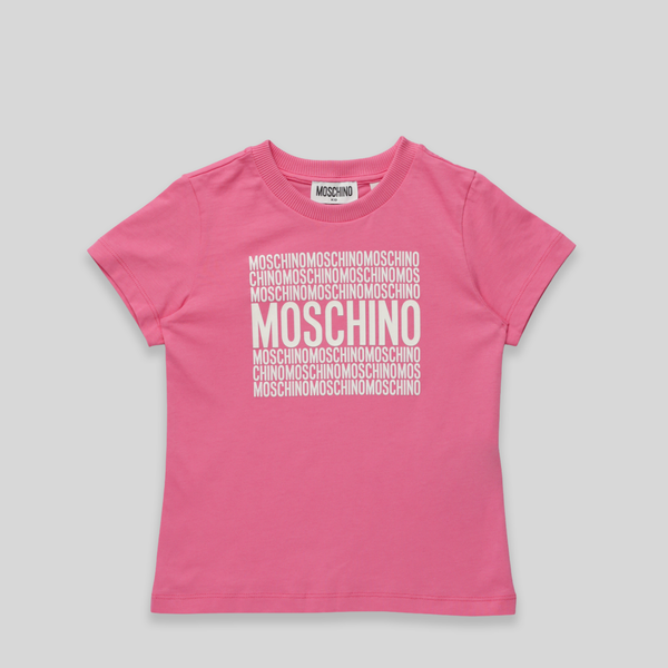 Moschino Kids Square Text Logo T-Shirt