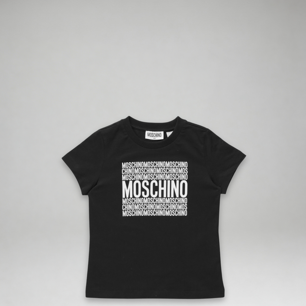 Moschino Kids Square Text Logo T-Shirt