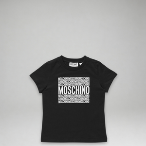 Moschino Kids Square Text Logo T-Shirt