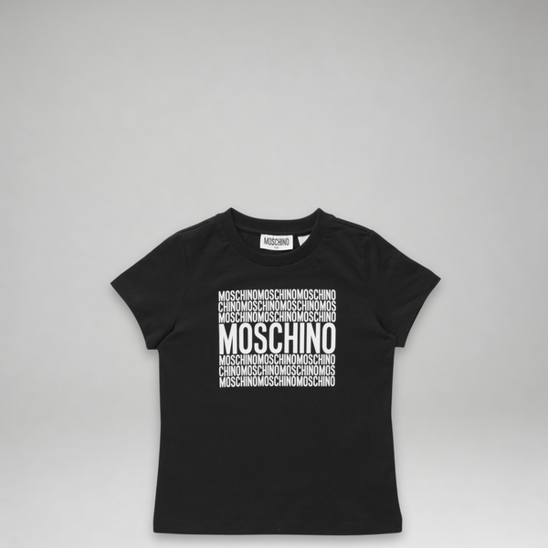 Moschino Kids Square Text Logo T-Shirt