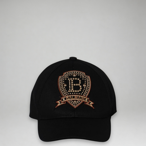 Balmain Kids Embellished Emblem Logo Baseball Cap