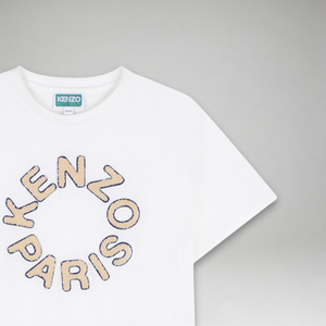 KENZO Kids Chenille Logo Embroidered T-Shirt