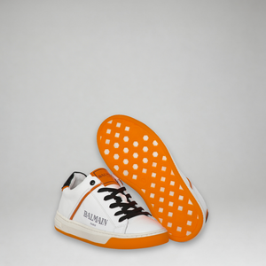 Balmain Kids Contrast Sole Logo Sneakers