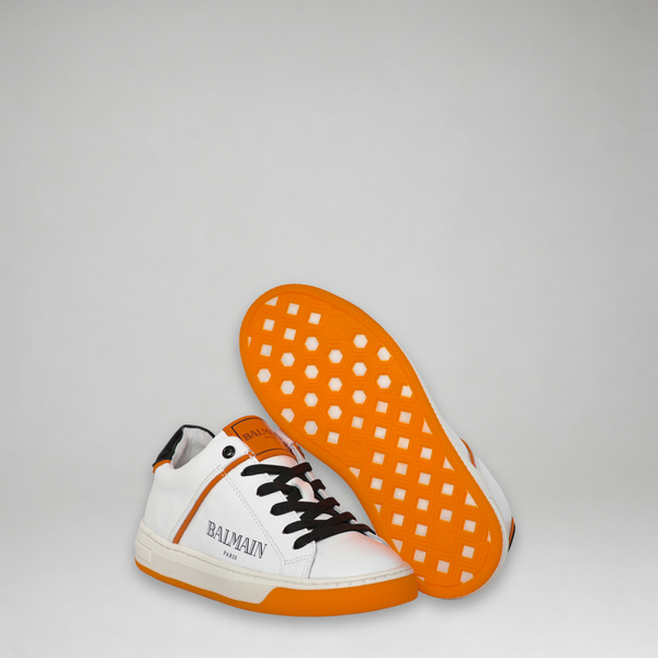 Balmain Kids Contrast Sole Logo Sneakers