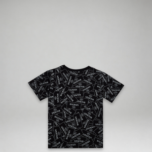 Balmain Kids Monogram Label Logo T-Shirt