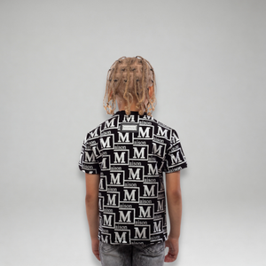 MDB Couture Kid's Metallic Monogram T-shirt