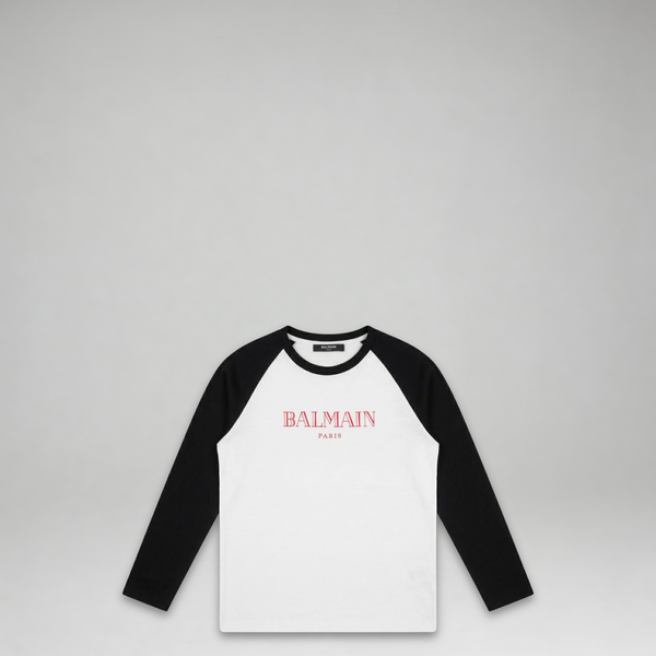 Balmain Kids Raglan Jersey Long-Sleeve T-Shirt