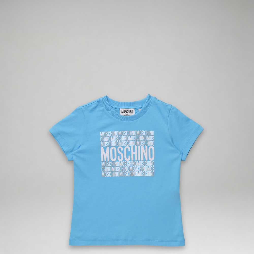 Moschino Kids Square Text Logo T-Shirt