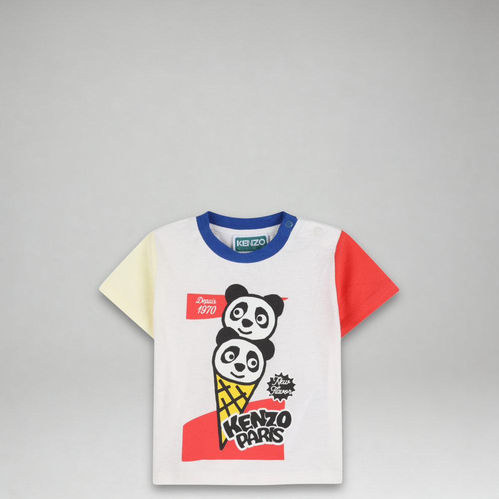 KENZO Kids 'Panda Ice Cream' Colorblock T-Shirt