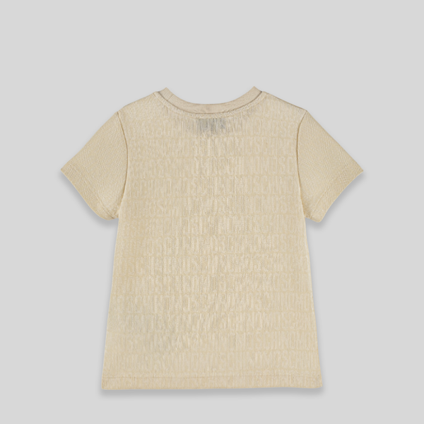 Moschino Kids All Over Text Logo T-Shirt