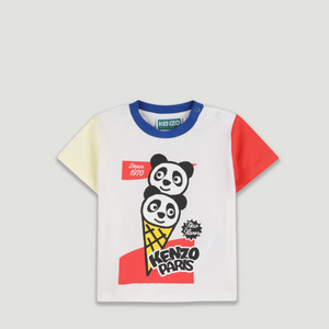 KENZO Kids 'Panda Ice Cream' Colorblock T-Shirt