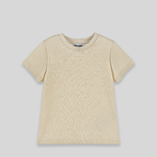 Moschino Kids All Over Text Logo T-Shirt