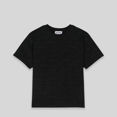 Moschino Kids All Over Text Logo T-Shirt
