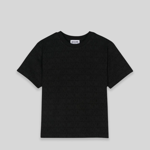 Moschino Kids All Over Text Logo T-Shirt