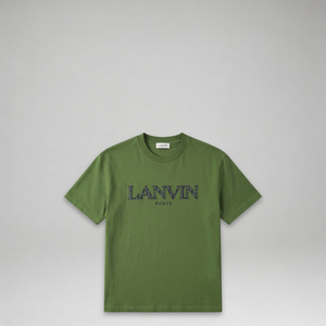 Lanvin Kids Zig-Zag Embroidered Logo T-Shirt