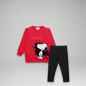 Iceberg Kids Toddler Girl's 2 Piece 'Snoopy' Outfit Set