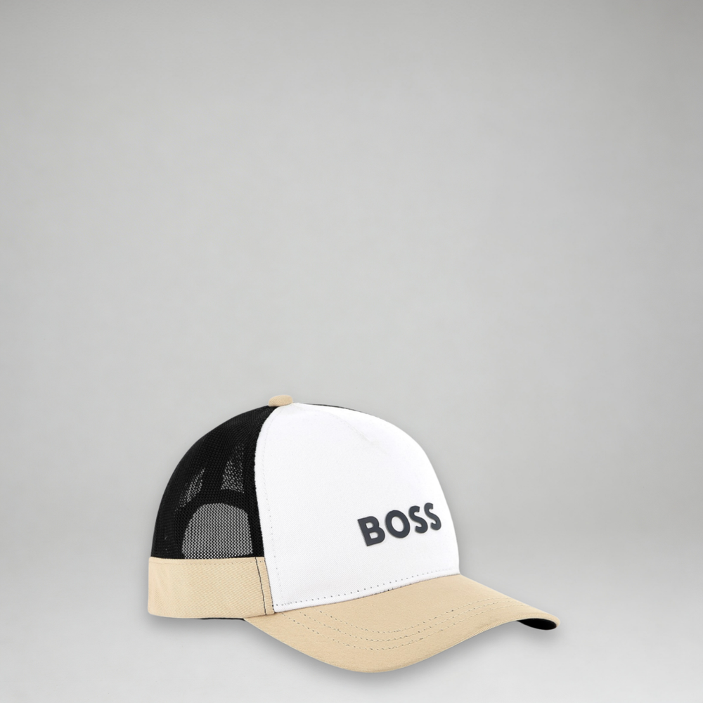 Hugo Boss Kids Tri-Color Logo Trucker Cap