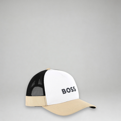 Hugo Boss Kids Tri-Color Logo Trucker Cap