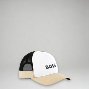 Hugo Boss Kids Tri-Color Logo Trucker Cap