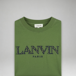 Lanvin Kids Zig-Zag Embroidered Logo T-Shirt
