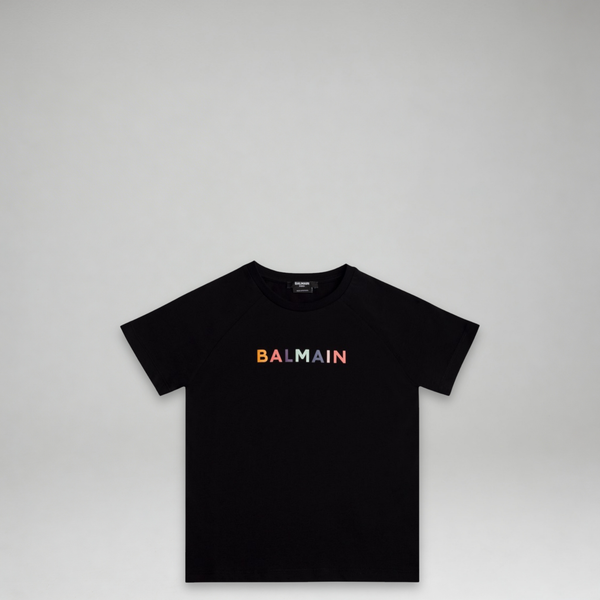 Balmain Kids Multicolored Logo T-Shirt