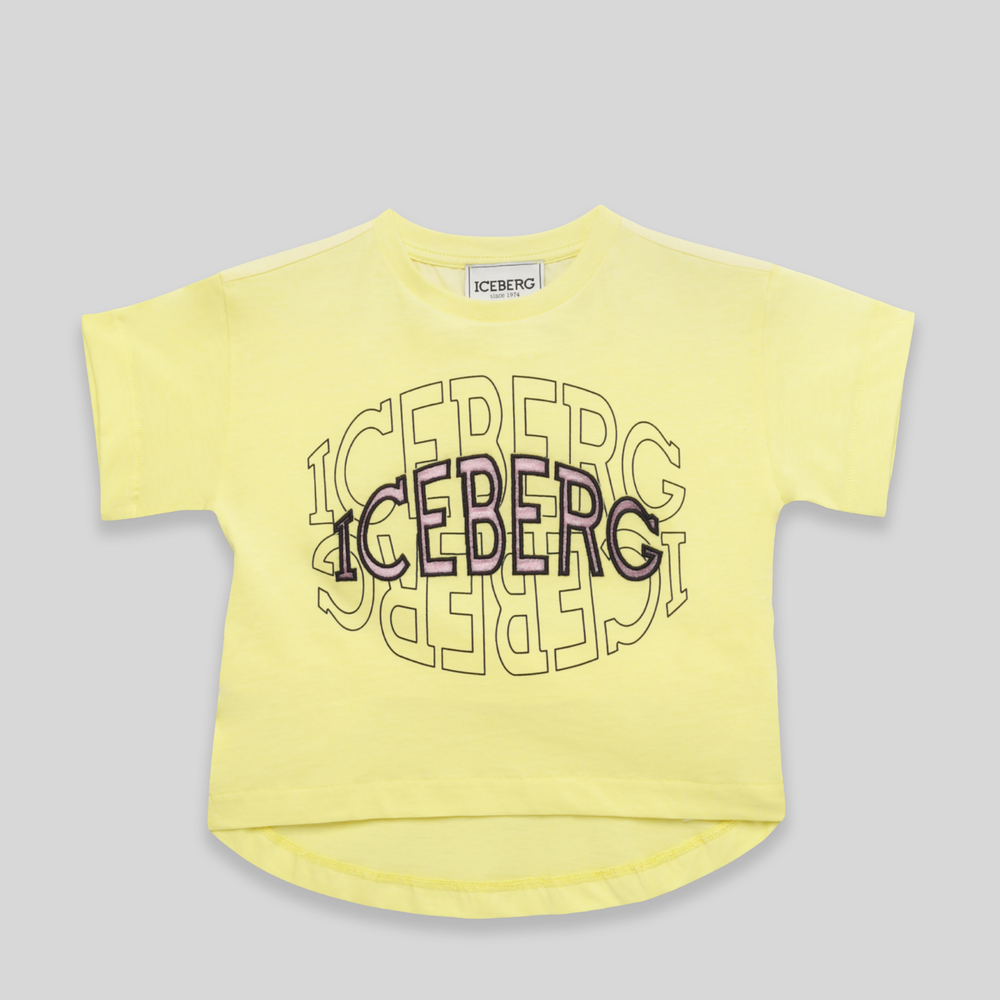 Iceberg Kids Girl's High-Low Logo T-Shirt