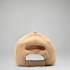 Lanvin Kids Logo Patch Wool Blend Baseball Cap