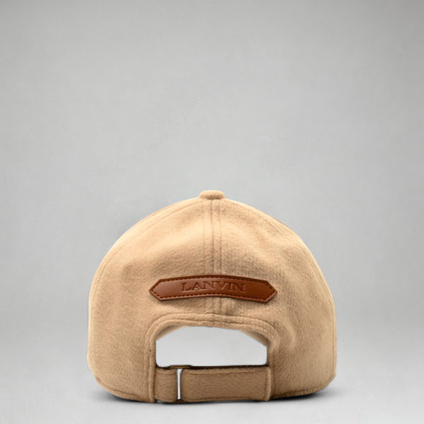 Lanvin Kids Logo Patch Wool Blend Baseball Cap