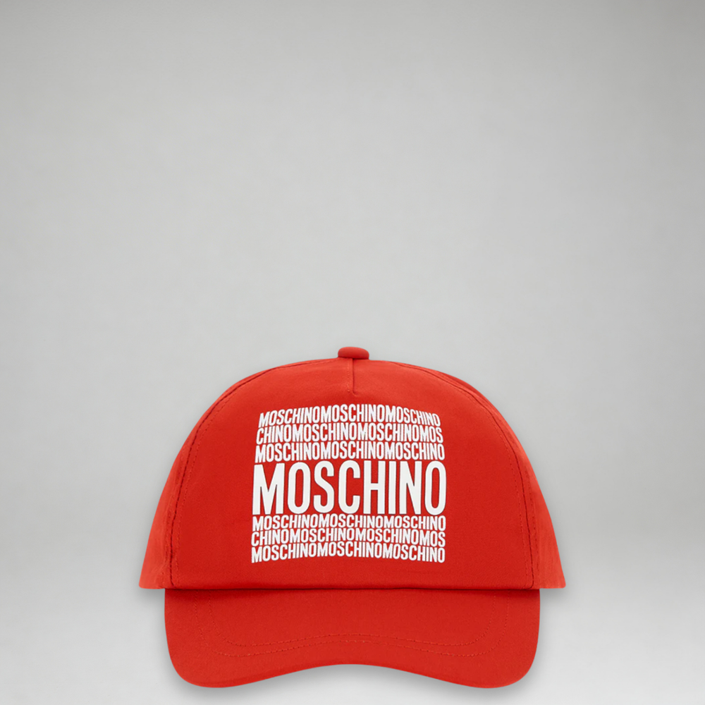 Moschino Kids Square Logo Print Baseball Cap