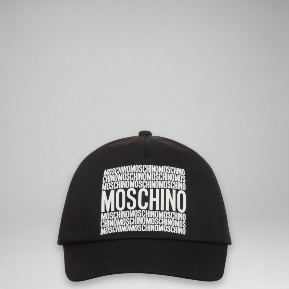 Moschino Kids Square Logo Print Baseball Cap
