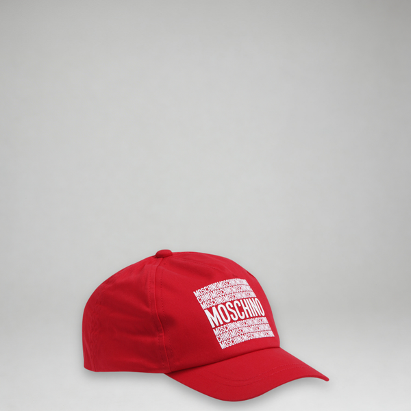 Moschino Kids Square Logo Print Baseball Cap