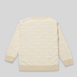Moschino Kids Jacquard Monogram Crewneck Sweatshirt