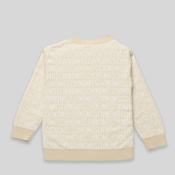 Moschino Kids Jacquard Monogram Crewneck Sweatshirt