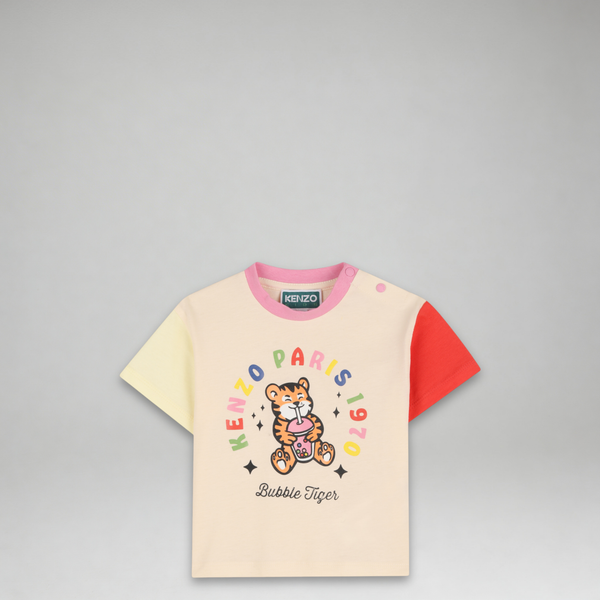 KENZO Kids Toddler's 'Bubble Tiger' Organic Cotton Colorblock T-Shirt