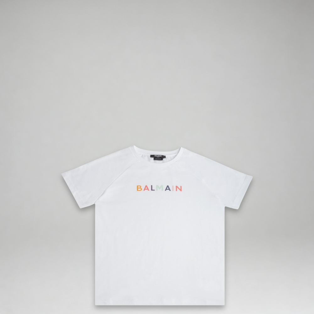 Balmain Kids Multicolored Logo T-Shirt