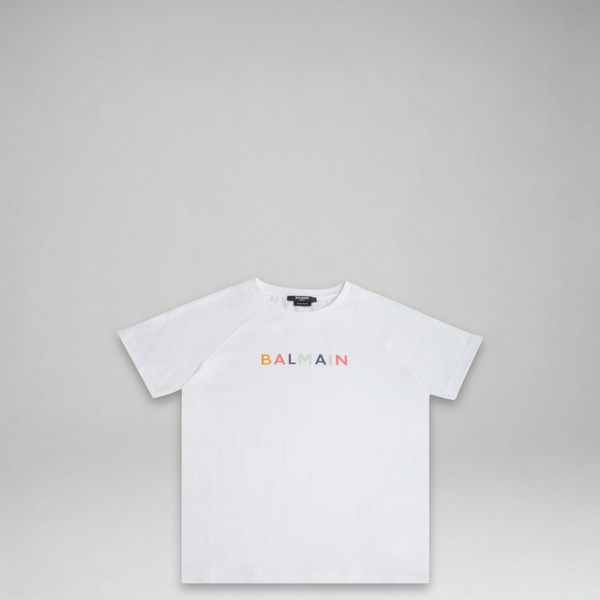 Balmain Kids Multicolored Logo T-Shirt