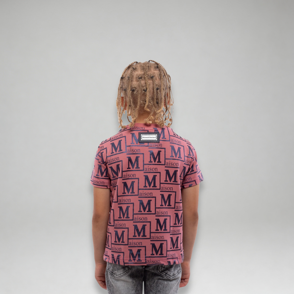 MDB Couture Kid's Metallic Monogram T-shirt