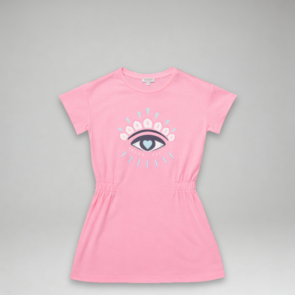 Kenzo Kids Girl's 'All-Seeing Eye' Logo Summer Dress