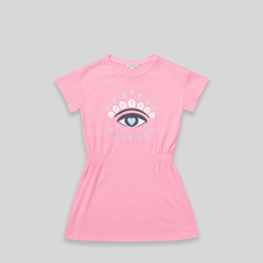 Kenzo Kids Girl's 'All-Seeing Eye' Logo Summer Dress