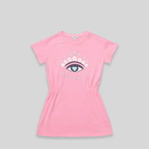 Kenzo Kids Girl's 'All-Seeing Eye' Logo Summer Dress