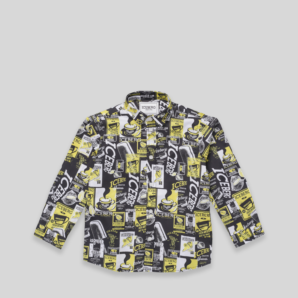 Iceberg Kids Toddler's All-Over Print Woven Shirt
