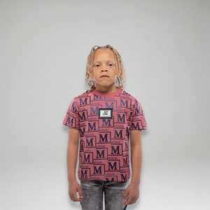 MDB Couture Kid's Metallic Monogram T-shirt