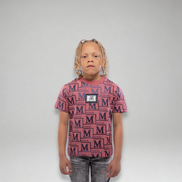 MDB Couture Kid's Metallic Monogram T-shirt