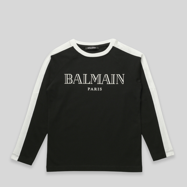 Balmain Kids Logo Long Sleeve T-Shirt
