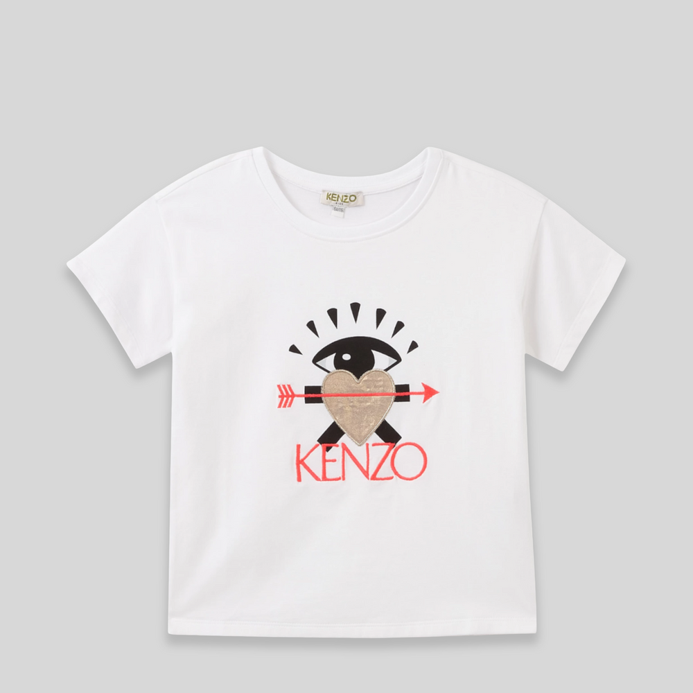 Kenzo Kids Jella Eye Heart Logo T-Shirt