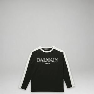 Balmain Kids Logo Long Sleeve T-Shirt