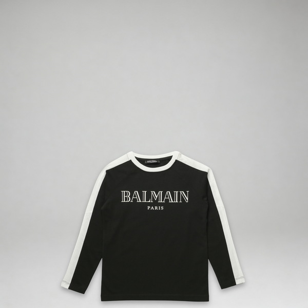 Balmain Kids Logo Long Sleeve T-Shirt