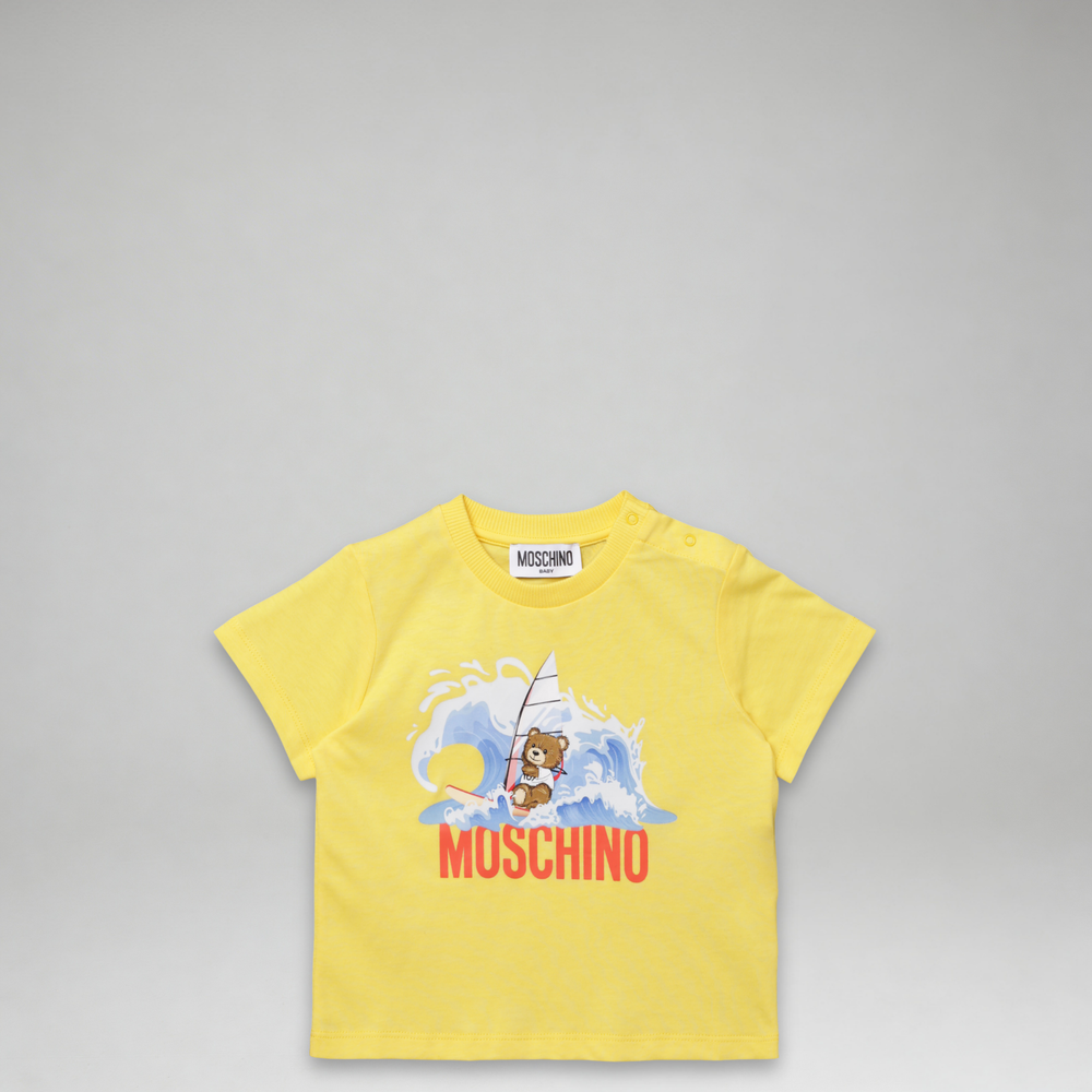 Moschino Kids Toddler's Surfing Bear Logo T-Shirt