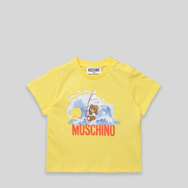 Moschino Kids Toddler's Surfing Bear Logo T-Shirt