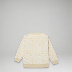 Moschino Kids Jacquard Monogram Crewneck Sweatshirt
